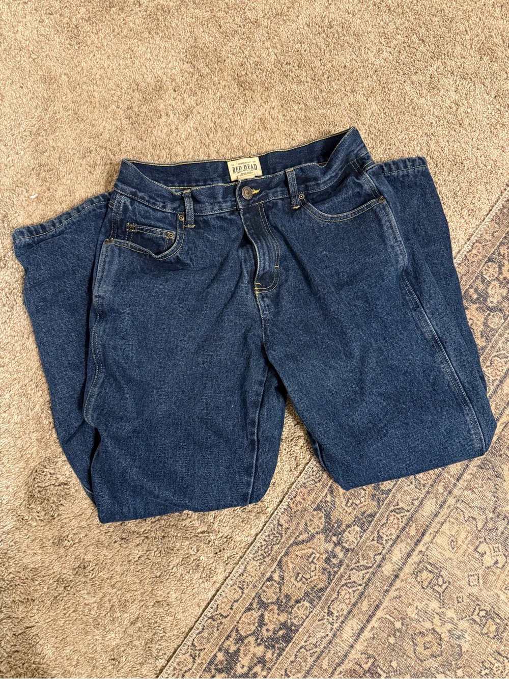 RedHead Men's Indigo Relaxed Fit Jeans